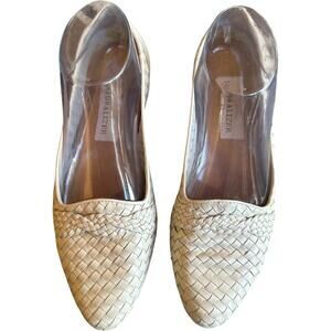 VTG Naturalizer Woven Leather Flats SZ 7.5M Comfortable Slip On Loafer Work Shoe